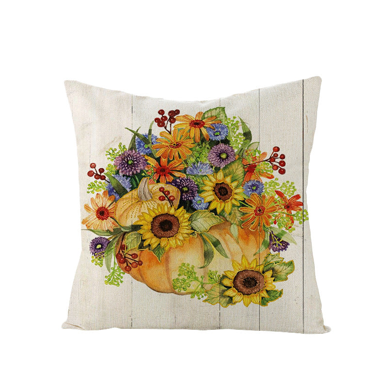 Linen Cushion  Office Sofa Cushion Cover Pi-Mart