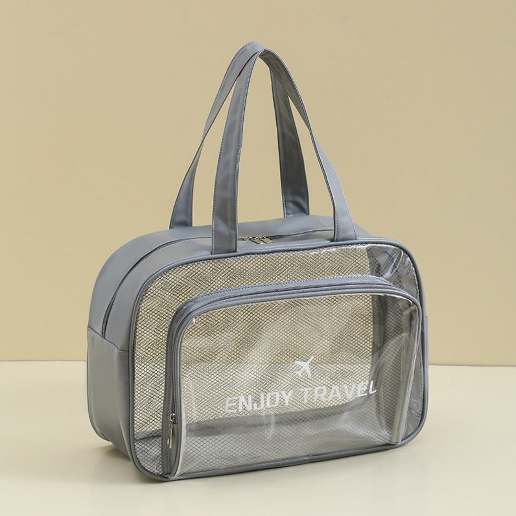 Waterproof beach bag, wet and dry separation fitness bag, toiletry bag, storage goggles, swimsuit swimming bag, Transparent Cosmetic Bag, - SJB-DIAMOND ELITES