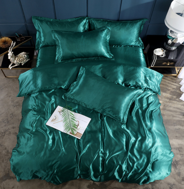 Bed Sheet Quilt Cover Naked Sleep Cool Silk Single Three Piece Set Pi-Mart