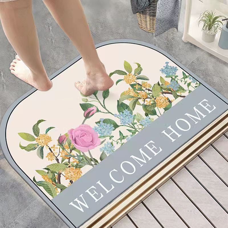 Diatom Mud Floor Mat Nordic Style Bathroom Non-slip Absorbent Pi-Mart