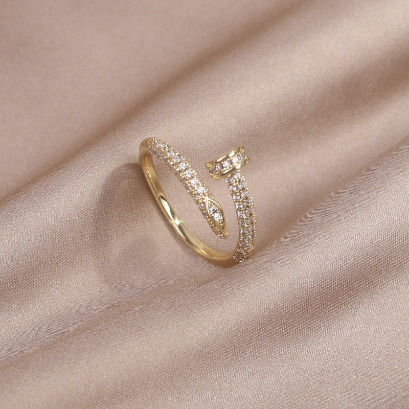 Classic Korean Style Copper Zircon Ring Pi-Mart