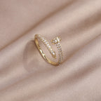 Classic Korean Style Copper Zircon Ring Pi-Mart