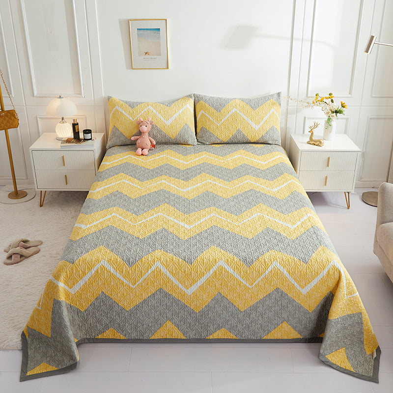 New Cotton Bed Cover Three-piece Set Pi-Mart