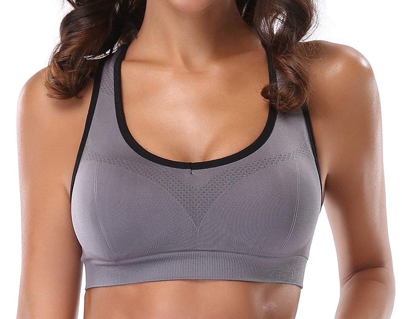 JupiterGear Women’s Stylish Racerback Athletic Sports Bra | Padded - SJB-DIAMOND ELITES