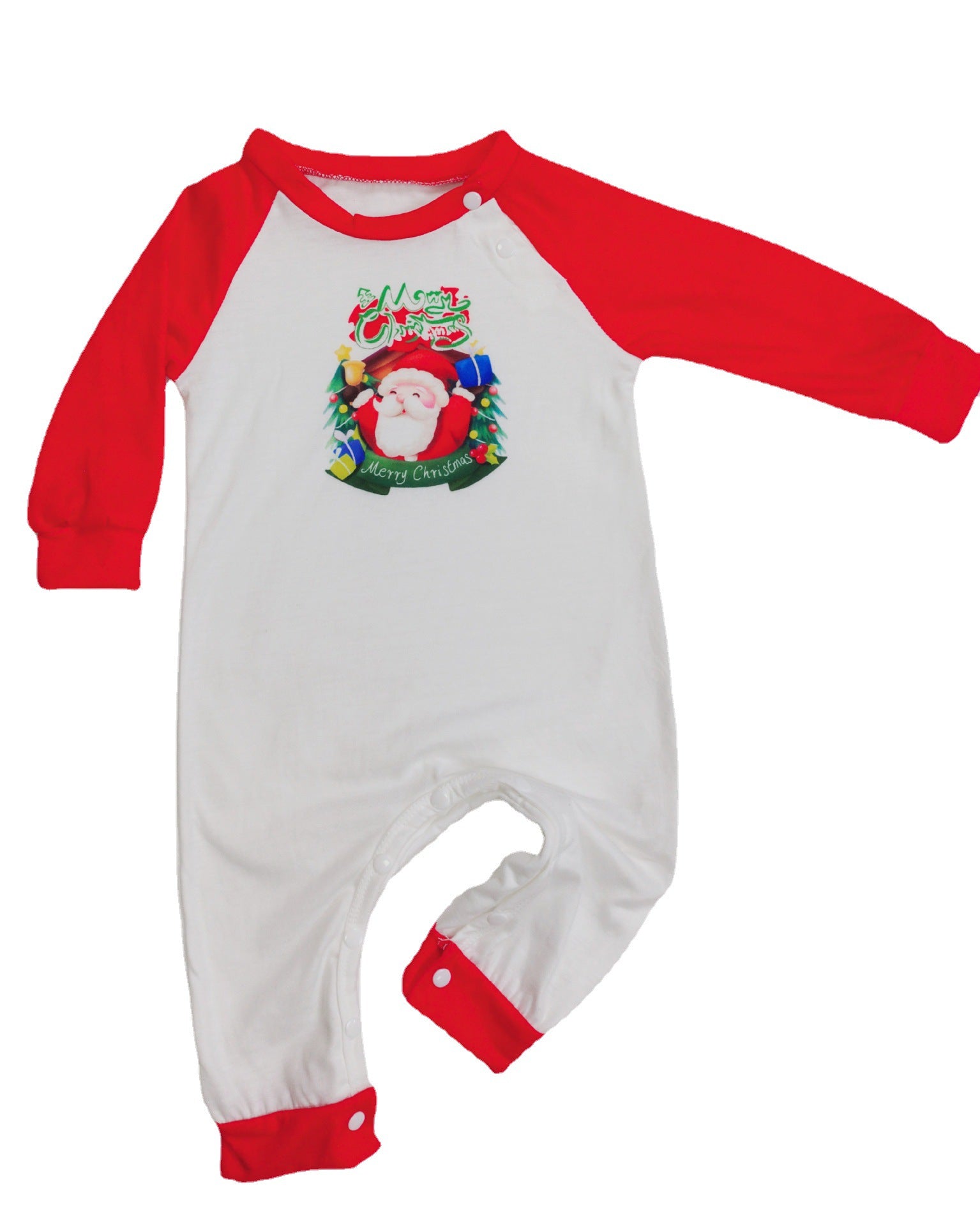 Parent-Child Clothes Set Long Sleeve T-Shirt Plaid Pants Family Matching Pajamas Pi-Mart