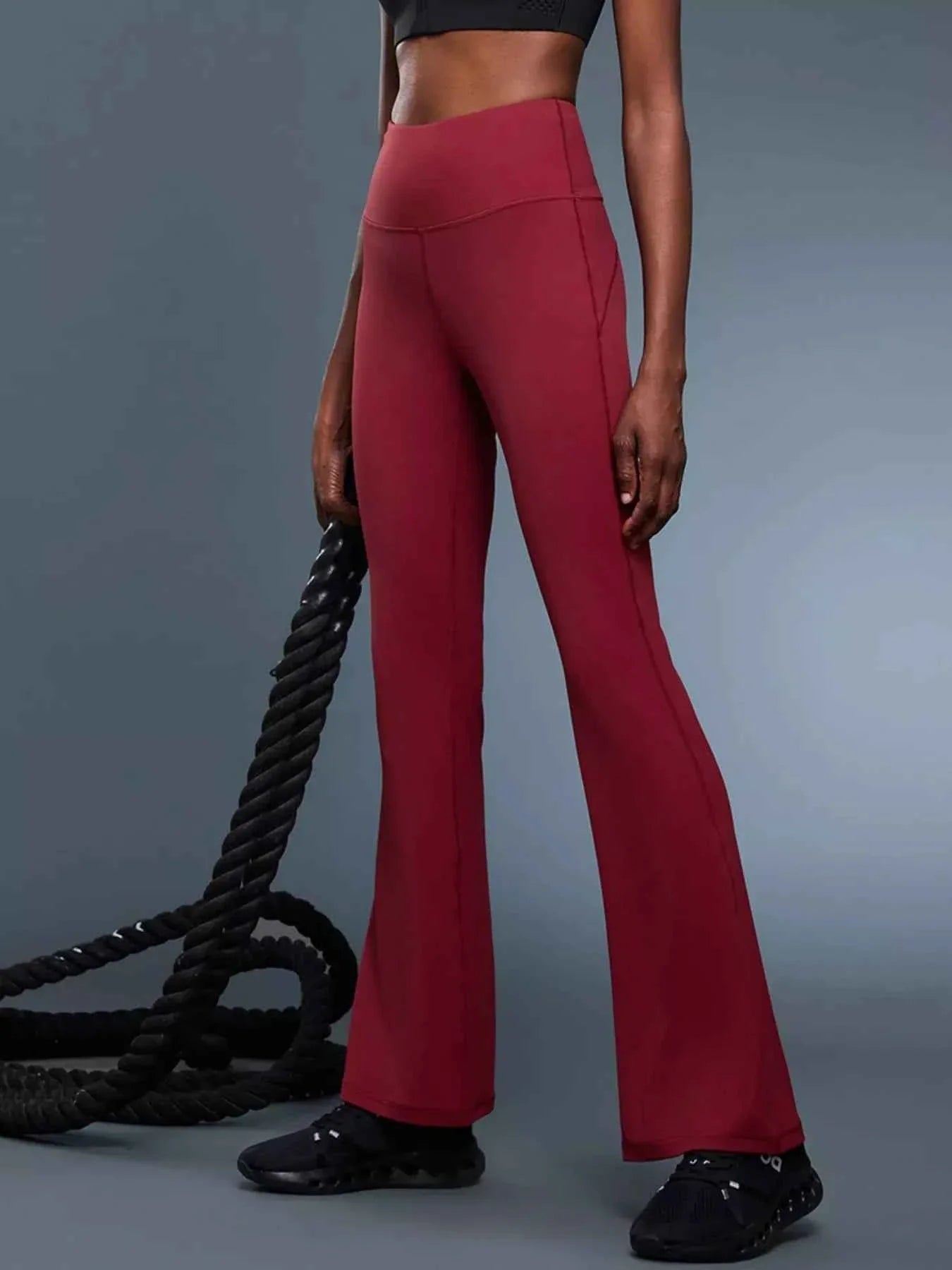 High-Waisted Flare Active Pants THRIXINE