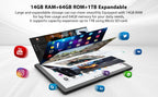 A7L 10.1 Inch Android14 Tablet 14GB RAM 64GB ROM Octa-Core Processor HD IPS WiFi Protective Case Pen Keyboard Mouse Headphone PC Lootquake LLC