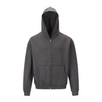 Men's Solid Color Double Zip Hoodie Pi-Mart