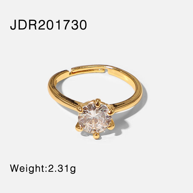 Open Shiny Stone Ring - SJB-DIAMOND ELITES