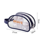 Waterproof beach bag, wet and dry separation fitness bag, toiletry bag, storage goggles, swimsuit swimming bag, Transparent Cosmetic Bag, - SJB-DIAMOND ELITES