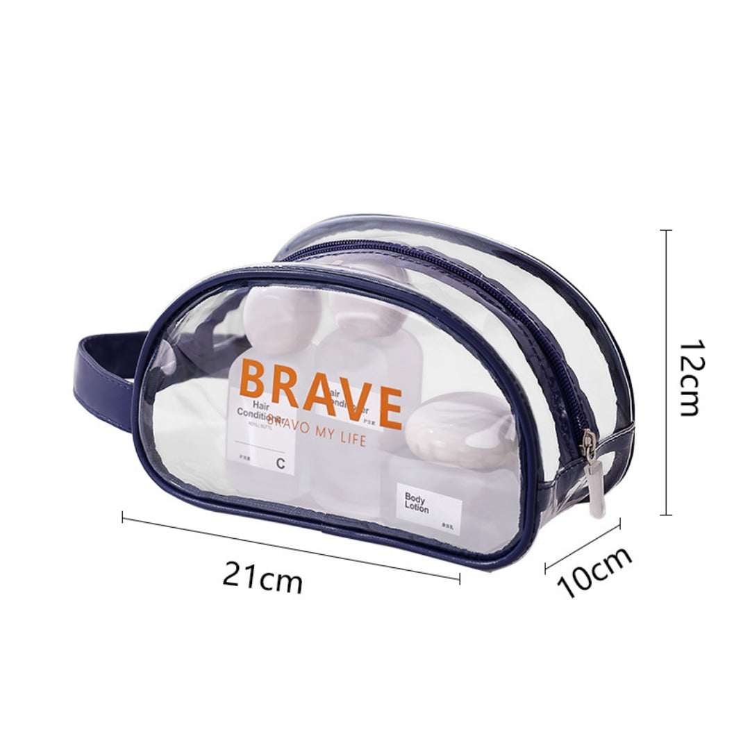 Waterproof beach bag, wet and dry separation fitness bag, toiletry bag, storage goggles, swimsuit swimming bag, Transparent Cosmetic Bag, - SJB-DIAMOND ELITES