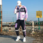 Youth Hip Hop Two-piece Student Hooded Fashion Long Sleeve Sweatshirt Jacket Pi-Mart