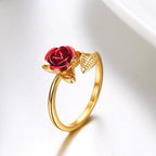 Rotating Four-Leaf Ring - SJB-DIAMOND ELITES