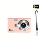 High-Definition Digital Camera with Automatic Focus And Simple Operation, Capable of Taking Photos And Recording Videos. A Surprise Gift for Beginners CCD Card Machine. Choose to Include a 32G Memory Card for Direct Storage A Lootquake LLC
