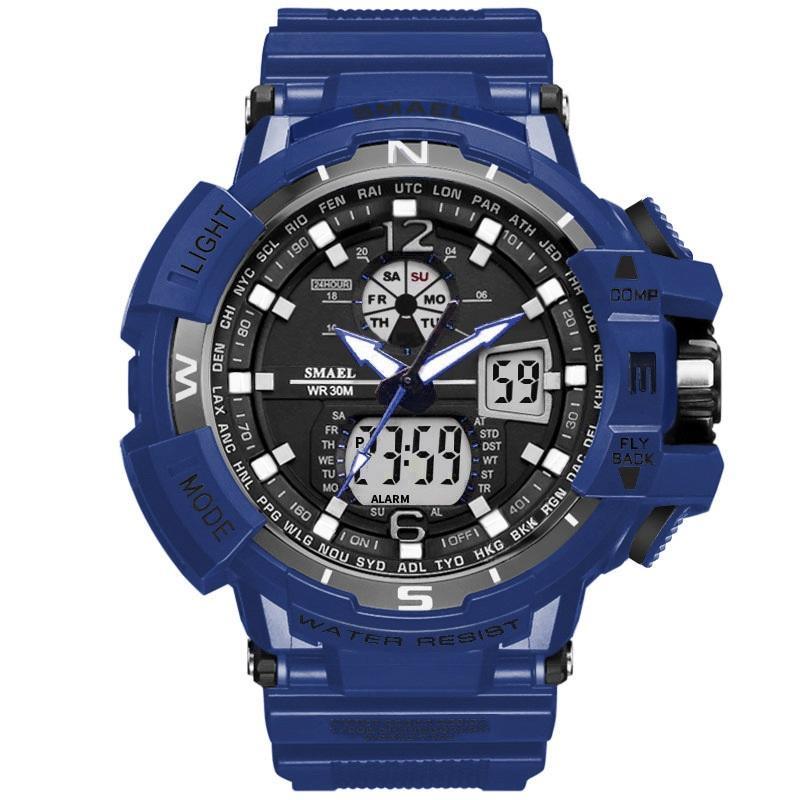 NEW Modern RED Sport Watch For Men and Woman With LED Digital Quartz Display Men's Top Brand Luxury Digital-watch Relogio Masculino In Army Military Popular Design Waterproof 50M - SJB-DIAMOND ELITES