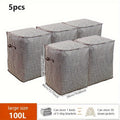 2pcs/5pcs Extra Large Capacity Stylish Houndstooth Storage Boxes - Durable, Space-Saving Closet Organizers with Handles for Easy Clothes, Blanket Storage and Organization at Home and Office Lootquake LLC