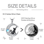 Moon Star Black Cat Pendant Item Pi-Mart