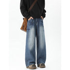 Men's Rivet Washed Jeans Loose Lootquake LLC