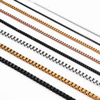 Stainless Steel Box Chain Necklace Pi-Mart