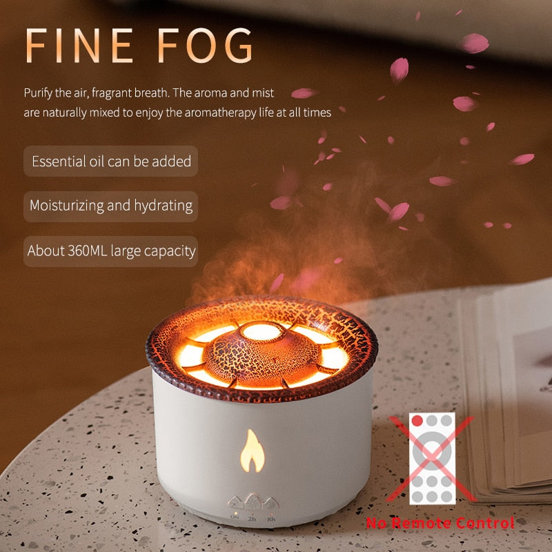 Diffuser Humidifier with Smoke Ring Night Lamp - SJB-DIAMOND ELITES
