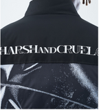 Custom TPU Drop Glue Label Stand-up Collar Warm And Thick Cotton Jacket