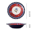 Underglaze Ceramic Tableware Bohemian Household Dishes Pi-Mart