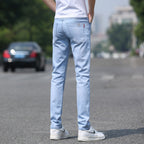 Spring And Summer Denim Trousers Men's Slim Straight Stretch Lootquake LLC