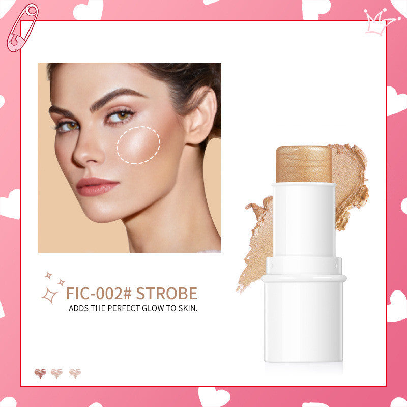 Highlighter Pen Face Concealer Contouring Bronzer Brighten 3D Contour Makeup And 3 In 1 Blush Eyeshadow Lipstick Stick Pi-Mart