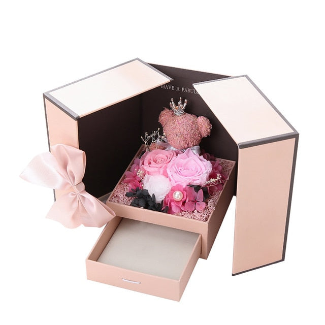 Artificial Flower Jewelry Box Pi-Mart
