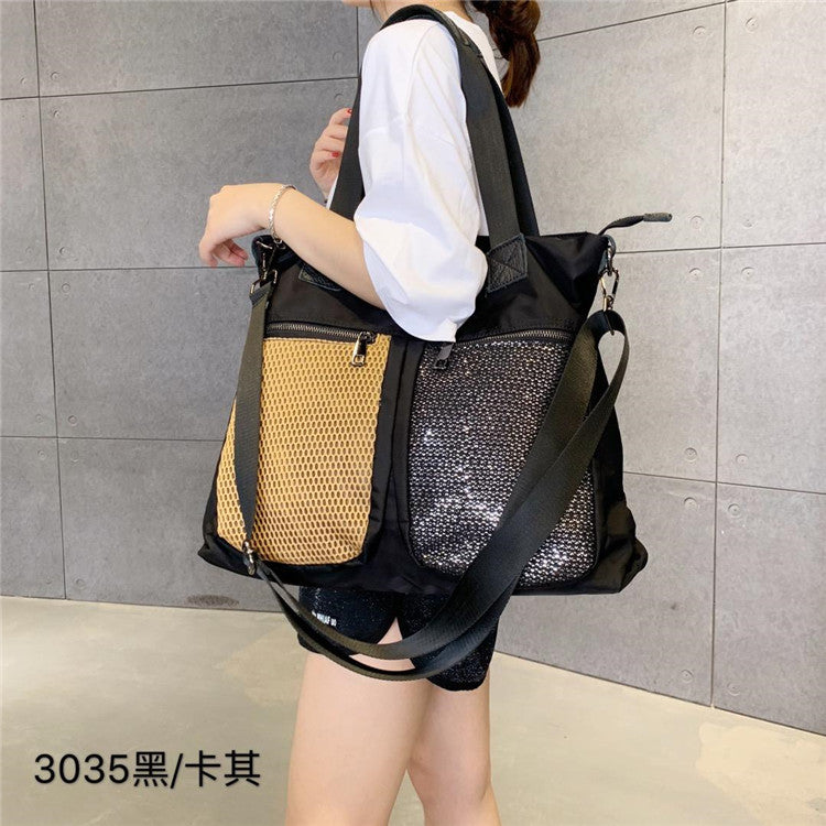 Large Shoulder Bag Simple Leisure Big Bag Nylon Mesh Shoulder Detachable Shoulder strap  hobo SHOMICOBOUTIQUE