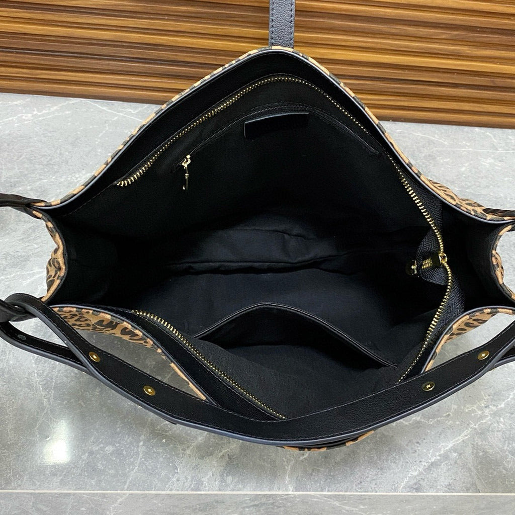 Women's Trendy Leopard Flannel Hobo Crossbody Bag – Large Capacity Shoulder Bag, Casual Versatile Bag for Everyday Use - SJB-DIAMOND ELITES