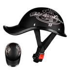 Electric Battery Motorcycle Helmet Retro Safety Protection Half Helmet