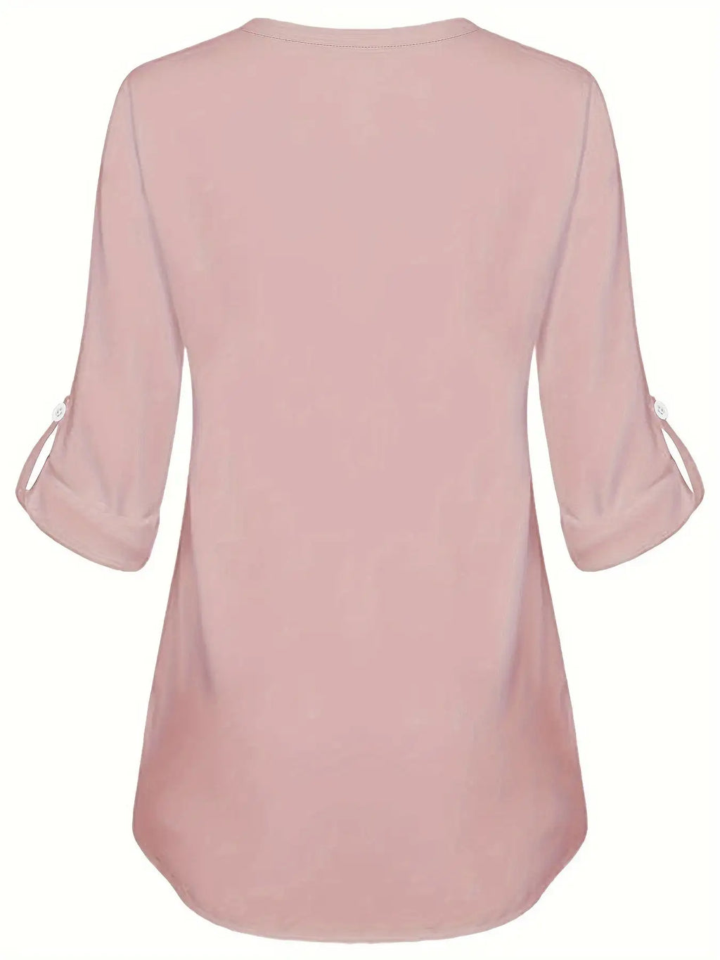 Women's Long Sleeved Simple And Versatile Casual Pearl Button Shirt - SJB-DIAMOND ELITES