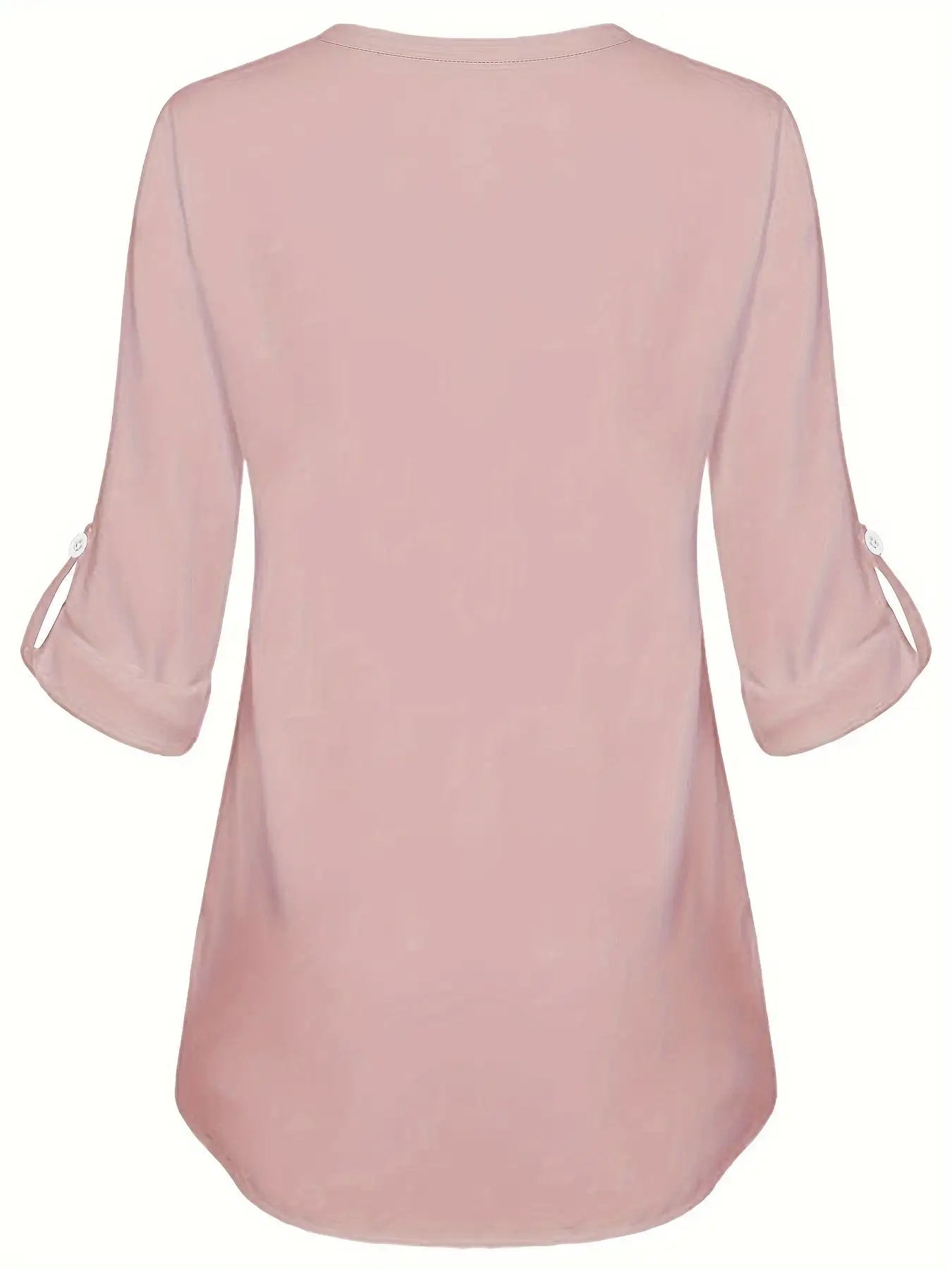 Women's Long Sleeved Simple And Versatile Casual Pearl Button Shirt - SJB-DIAMOND ELITES