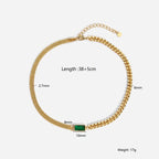 Green Stone Necklace - SJB-DIAMOND ELITES