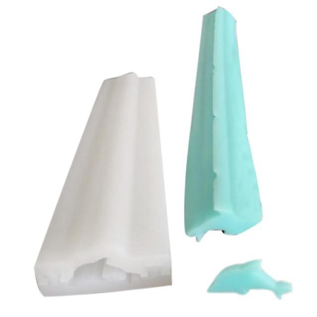 Eco-Friendly Reusable Dolphin Round Heart Shape Non-Stick Silicone Tube Soap Mold Pipe Handmade Cake Baking Tool Easy Clean 1 PC Heart Shaped Silicone Mold Tube Mold Handmade Soap Mold Candle Mold Stevvex
