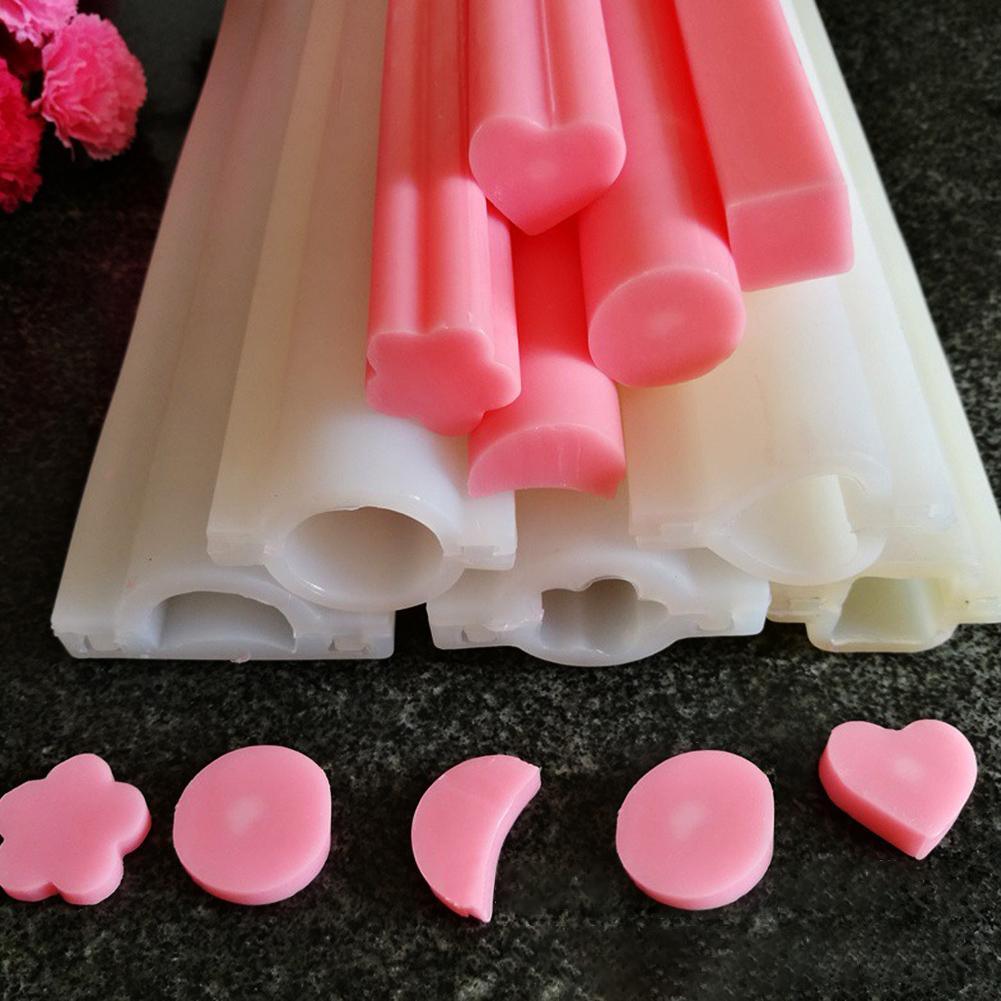 Eco-Friendly Reusable Dolphin Round Heart Shape Non-Stick Silicone Tube Soap Mold Pipe Handmade Cake Baking Tool Easy Clean 1 PC Heart Shaped Silicone Mold Tube Mold Handmade Soap Mold Candle Mold Stevvex