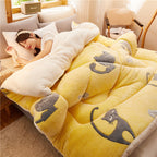 Winter Thick Quilt - Lamb Velvet Double Quilt Core for Dormitory Single Bed (100x150cm to 200x230cm) Pi-Mart