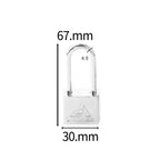 The Padlock Of The White Steel Electric Meter