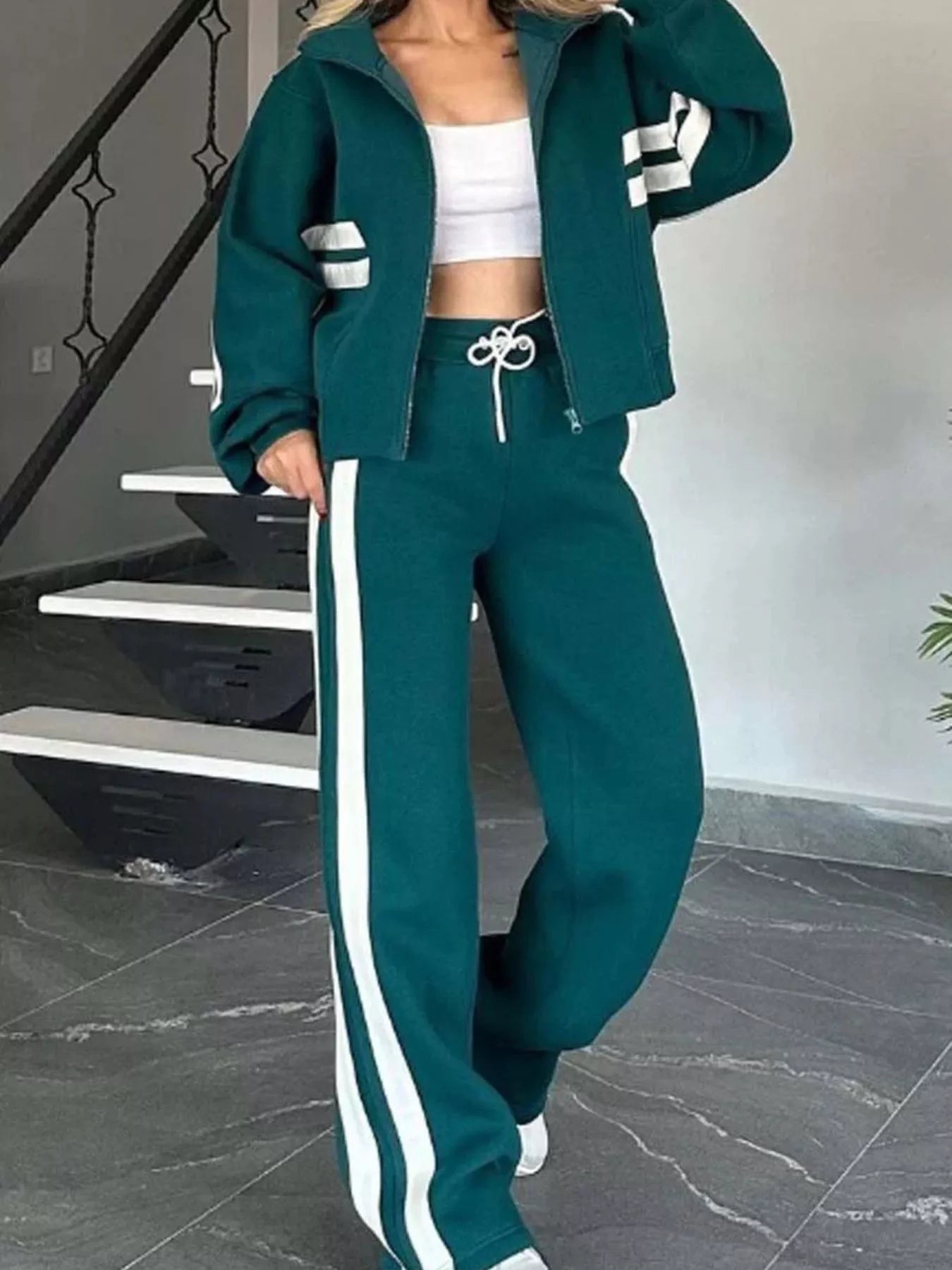 ZipStripe Plus: Full-Size Jacket & Pants Set