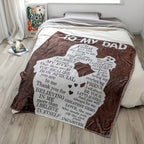 NEWLIGHTURE 1pc Gifts Blanket For Dad From Daughter, Ideal Gifts For Dad, Flannel Throw Blanket, Air Conditioning Blanket Nap Blanket For All Seasons Lootquake LLC