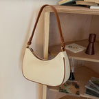 Summer female shoulder bag, contrasting crescent moon bag, small shoulder bag, small hobo purse, saddle bag shoulder handbag - SJB-DIAMOND ELITES