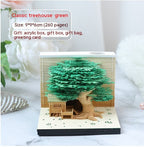 Tree House Paper Carving Notepad Creative Weekly Calendar Earth Calendar