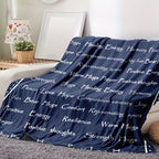Cozy Blue Encouragement Hug Blanket - Soft Flannel, Inspirational Print For Rehab & Comfort, Perfect For Naps, Camping, And Gifting To Friends & Family Lootquake LLC