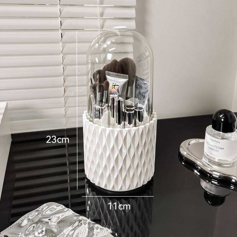 Household Rotatable Makeup Brush Dustproof Cover Storage Container