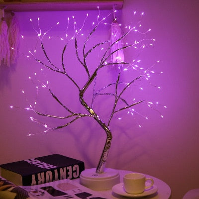 Copper Wire Christmas Tree LED Lamp Pi-Mart