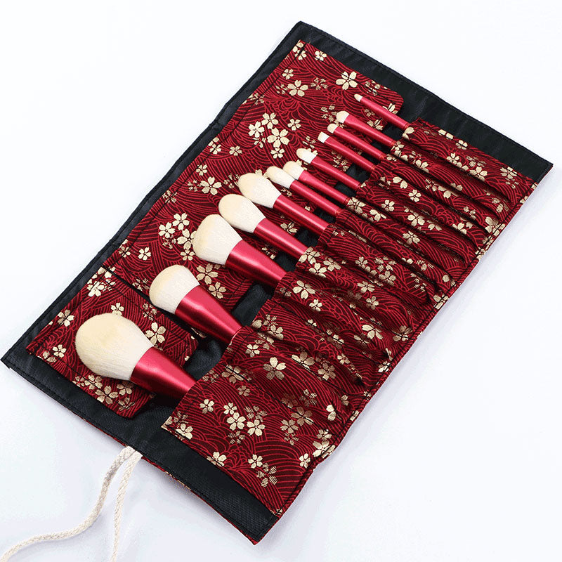 Retro Cosmetic Pen And Brush Storage Bag Pi-Mart
