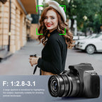 KOMERY W2 Digital Camera, Featuring A 64MP Camera with 10x Optical Zoom And Autofocus, Suitable for Photography And Video, Ideal for YouTube 4K Video Blogging, Comes with Flash, WiFi Connectivity, 64GB SD Card, 2 Rechargeable Lootquake LLC