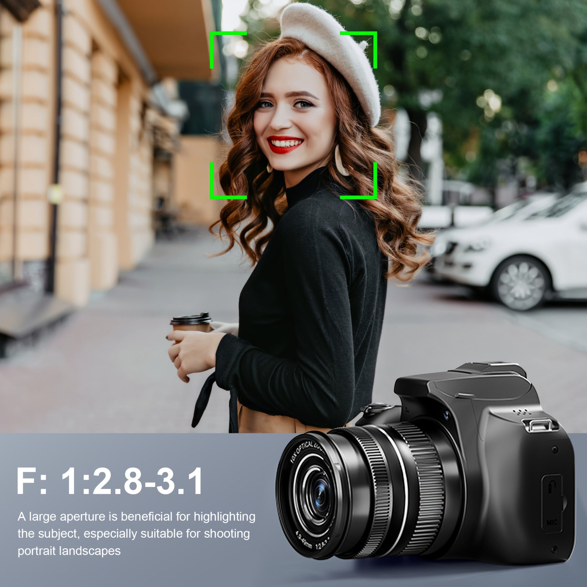 KOMERY W2 Digital Camera, Featuring A 64MP Camera with 10x Optical Zoom And Autofocus, Suitable for Photography And Video, Ideal for YouTube 4K Video Blogging, Comes with Flash, WiFi Connectivity, 64GB SD Card, 2 Rechargeable Lootquake LLC