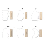Korean style Makeup Mirror Ins Irregular Acrylic Decorative Mirror Wooden Base Cosmetic de maquillaje Beauty Tools Dropshipping - SJB-DIAMOND ELITES